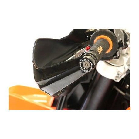 KOŃCÓWKI KIEROWNICY RG RACING KTM 690 ENDURO/1290 SUPER DUKE GT 19- (WITH BRUSH GUARDS) BLACK