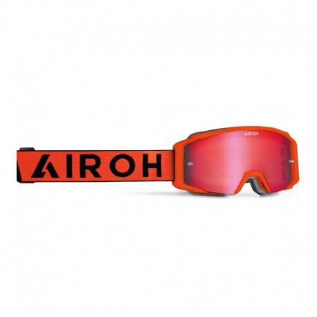 GOGLE AIROH BLAST XR1 ORANGE MATT - SZYBA RED MIRRORED (1 SZYBA W ZESTAWIE)