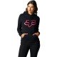 BLUZA Z KAPTUREM FOX LADY BOUNDARY BLACK/PINK S