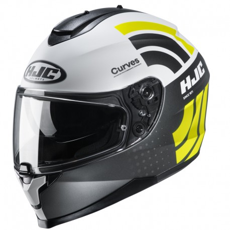 KASK HJC C70 CURVES GREY/WHITE/YELLOW XS