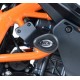 CRASHPADY AERO RG RACING KTM RC125/200, RC390 UP TO 21 BLACK