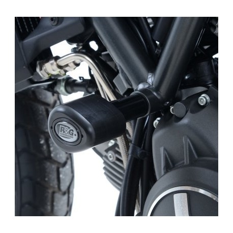 CRASHPADY AERO RG RACING DUCATI SCRAMBLER (800), CLASSIC BLACK