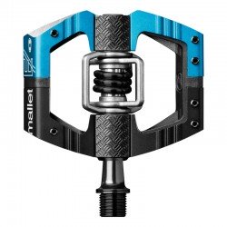 PEDAŁY ROWEROWE CRANK BROTHERS PEDAL MALLET E LONG SPINDLE BLACK ELECTRIC BLUE/BLACK