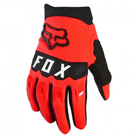 RĘKAWICE FOX JUNIOR DIRTPAW FLUORESCENT RED YL