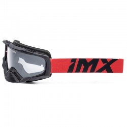 GOGLE IMX DUST BLACK MATT/RED - SZYBA DARK SMOKE + CLEAR (2 SZYBY W ZESTAWIE)