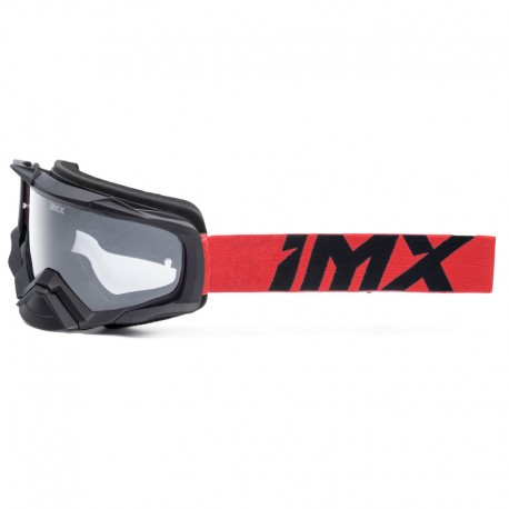 GOGLE IMX DUST BLACK MATT/RED - SZYBA DARK SMOKE + CLEAR (2 SZYBY W ZESTAWIE)