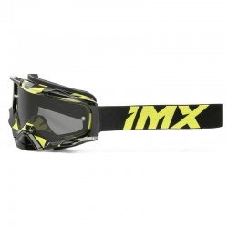 GOGLE IMX DUST GRAPHIC FLUO YELLOW GLOSS/BLACK - SZYBA DARK SMOKE + CLEAR (2 SZYBY W ZESTAWIE)