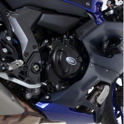 OSŁONA SILNIKA RG RACING, LEWA STRONA OSŁONA GENERATORA YAMAHA R7, MT-07, XSR700, TRACER 700 BLACK