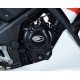 OSŁONA SILNIKA RG RACING HONDA CBR300R, PRAWA STRONA OSŁONA SPRZĘGŁA BLACK