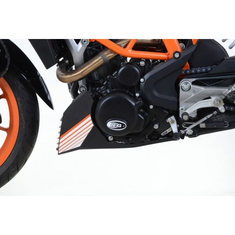 OSŁONA SILNIKA RG RACING KTM 390 DUKE 16-/RC 390 16-, LEWA STRONA BLACK