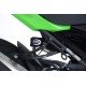 MOCOWANIE WYDECHU + ZAŚLEPKA PODNÓŻKA RG RACING KAWASAKI NINJA 400/NINJA 250 18- BLACK