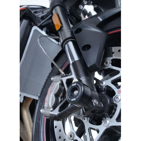 SLIDERY PRZEDNIEGO ZAWIESZENIA RG RACING TRIUMPH STREET TRIPLE 765 RS/R/S (17-) BLACK