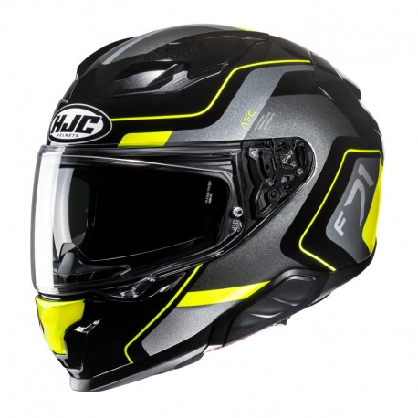 KASK HJC F71 ARCAN BLACK/YELLOW XS