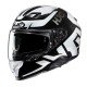 KASK HJC F71 BARD BLACK/WHITE S