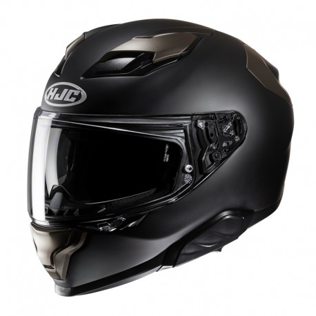 KASK HJC F71 SOLID SEMI FLAT BLACK TITANIUM XS