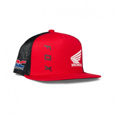 CZAPKA Z DASZKIEM FOX JUNIOR FOX X HONDA SNAPBACK FLAME RED YOS