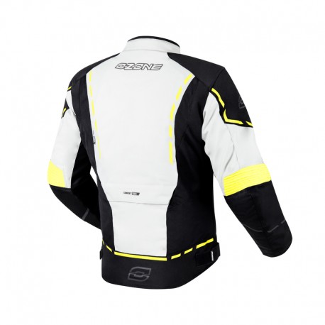 KURTKA TEKSTYLNA OZONE JET II ICE/BLACK/FLUO YELLOW XS