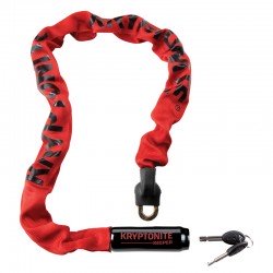 ZAPIĘCIE ŁAŃCUCHOWE KRYPTONITE KEEPER 785 INTEGRATED CHAIN RED 0,7CM X 85CM