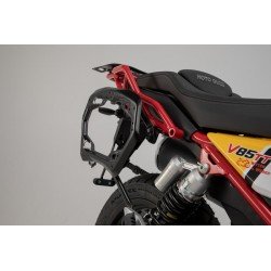 STELAŻ PRO NA KUFRY BOCZNE SW-MOTECH MOTO GUZZI V85 TT (19-), BLACK