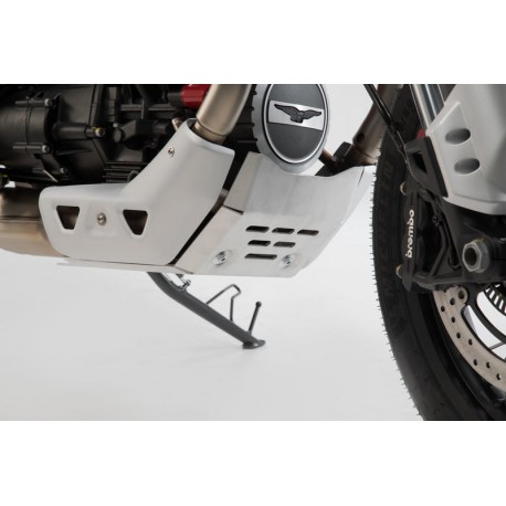 OSŁONA SILNIKA, PŁYTA POD SILNIK SW-MOTECH MOTO GUZZI V85 TT (19-), SILVER