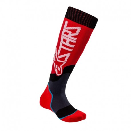 SKARPETY ALPINESTARS MX PLUS-2 JUNIOR RED/WHITE M/L