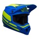 KASK BELL MX-9 MIPS DISRUPT MATTE CLASSIC BLUE/HI-VIZ YELLOW S