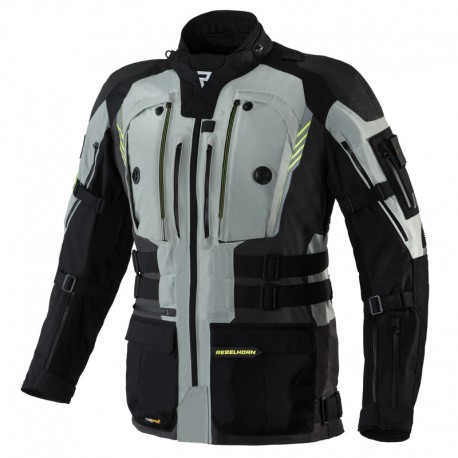 KURTKA TEKSTYLNA REBELHORN PATROL GREY/BLACK/FLO YELLOW XS