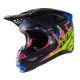 KASK ALPINESTARS SUPERTECH S-M8 ECHO BLACK/BLUE YELLOW PINK FL L