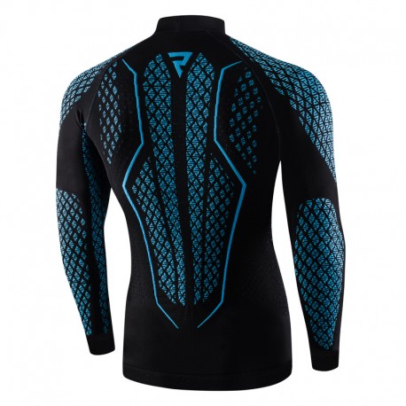 KOSZULKA TERMOAKTYWNA Z DŁUGIM RĘKAWEM REBELHORN THERM II BLACK/BLUE XS/S