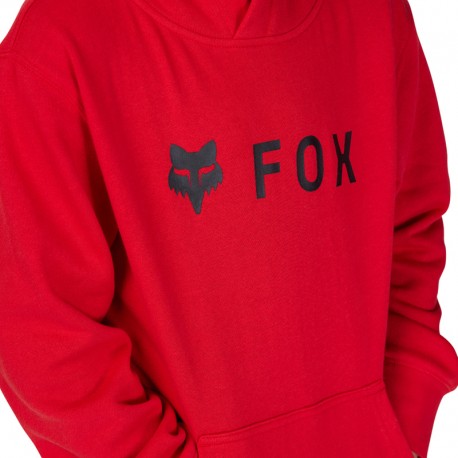 BLUZA Z KAPTUREM FOX JUNIOR ABSOLUTE FLAME RED YL