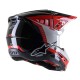 KASK ALPINESTARS S-M5 BEAM BLACK/GREY RED GLOSSY XS