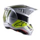 KASK ALPINESTARS S-M5 BOND SILVER/FLUO YELOW/MILITARY GREEN GLOSSY XS