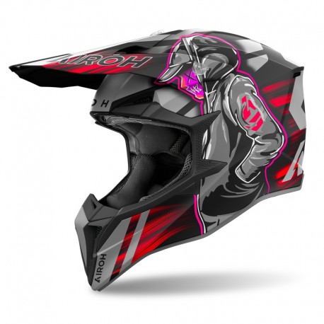 KASK AIROH WRAAAP CYBER RED MATT XXS