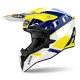 KASK AIROH WRAAAP FEEL YELLOW/BLUE GLOSS XXS