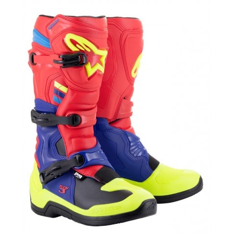 BUTY ALPINESTARS TECH 3 BRIGHT RED/DARK BLUE/FLUO YELLOW 5