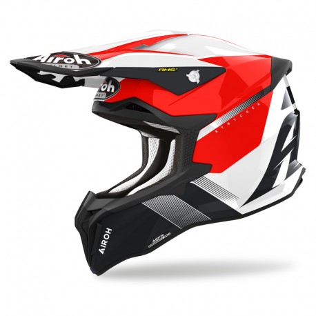 KASK AIROH STRYCKER BLAZER RED GLOSS S