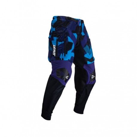 SPODNIE LEATT MOTO 4.5 ENDURO BLUE CZARNY/GRANATOWY/NIEBIESKI/CAMO