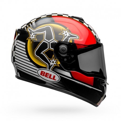 KASK BELL SRT ISLE OF MAN BLACK/RED M