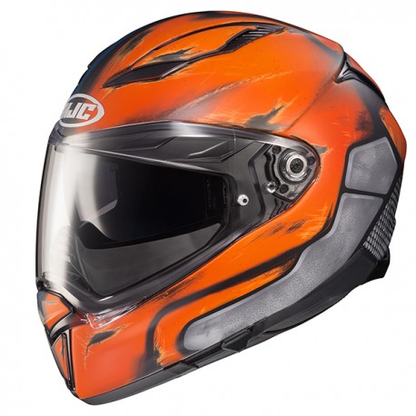 KASK HJC F70 DEATHSTROKE DC COMICS BLUE/ORANGE L