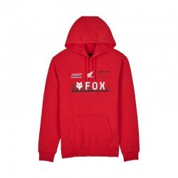 BLUZA Z KAPTUREM FOX X HONDA FLEECE FLAME RED L