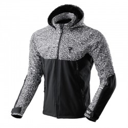 KURTKA TEKSTYLNA REBELHORN SLASH NORIAKI BLACK/WHITE SOFTSHELL XS