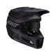 KASK Z GOGLAMI LEATT KIT MOTO 3.5 V25 STEALTH (53-54CM) XS