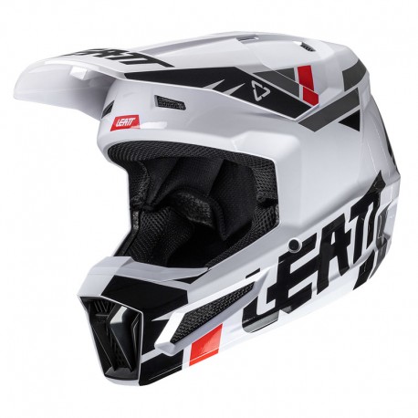 KASK LEATT MOTO 2.5 V25 WHITE (53-54CM) XS