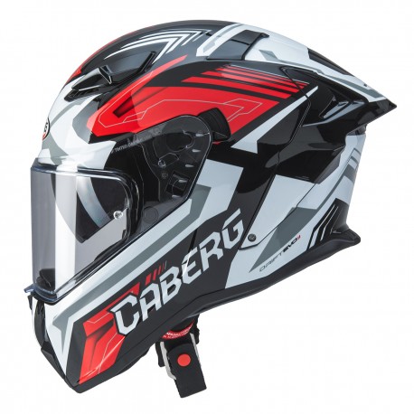 CABERG DRIFT EVO II JARAMA RED BLACK WHITE HELMET