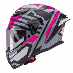 CABERG DRIFT EVO II HORIZON GREY  PINK MAT HELMET