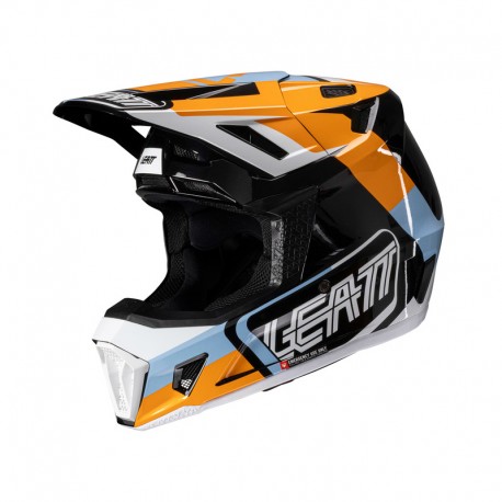 KASK Z GOGLAMI LEATT KIT MOTO 7.5 V25 ORANGE (53-54CM) XS