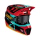 KASK Z GOGLAMI LEATT KIT MOTO 7.5 V25 RED (53-54CM) XS