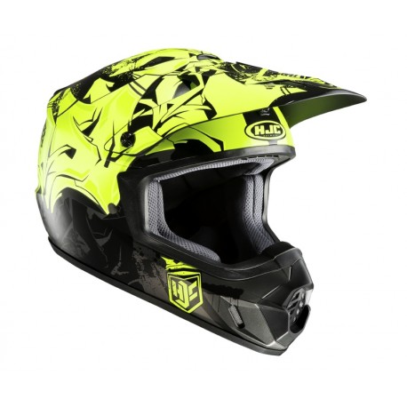 KASK HJC CS-MX II GRAFFED BLACK/YELLOW XS