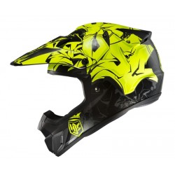 KASK HJC CS-MX II GRAFFED BLACK/YELLOW XS