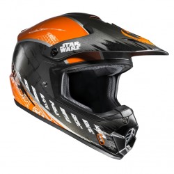 KASK HJC CS-MX II REBEL X-WING STAR WARS SILVER/ORANGE L